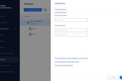 Simplify Windows Backup with AOMEI Cyber Backup