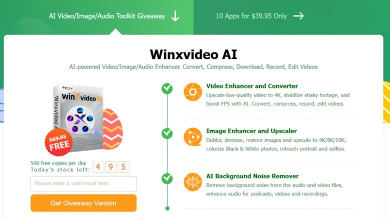 Winxvideo AI 2025 Easter Giveaway Campaign