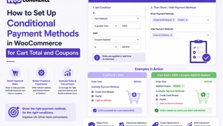 How to Set Up Conditional Payment Methods in WooCommerce for Cart Total and Coupons