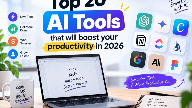 Top 20 AI tools that will boost your productivity in 2026